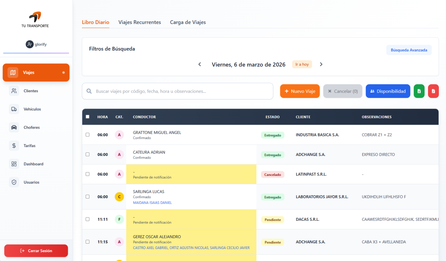 Tu Transporte Choferes